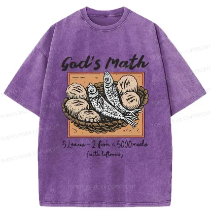 Tokyo-Tiger Five Loaves And Two Fishes Washed T-Shirt