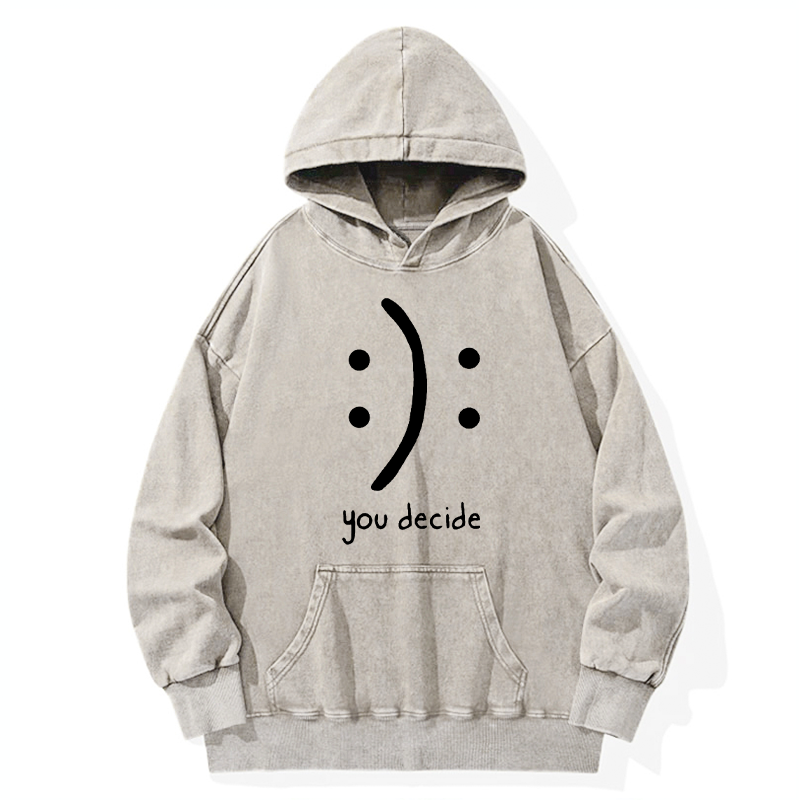 Tokyo-Tiger Laugh Or Sad Washed Hoodie