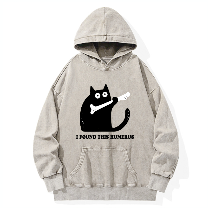 Tokyo-Tiger Cat Found This Humerus Washed Hoodie