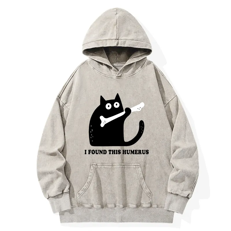 Tokyo-Tiger Cat Found This Humerus Washed Hoodie