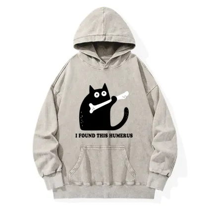Tokyo-Tiger Cat Found This Humerus Washed Hoodie