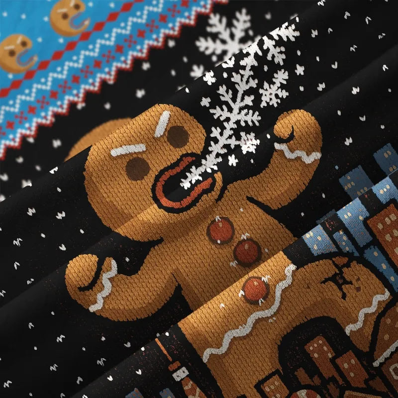 Tokyo-Tiger Gingerbread Monster Aloha Hawaiian Shirt