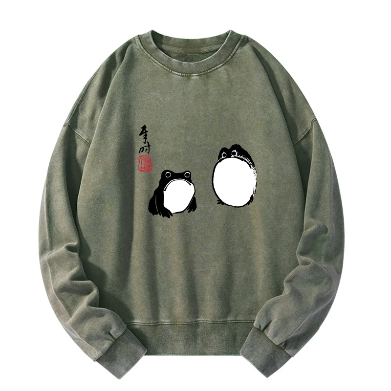 Tokyo-Tiger Matsumoto Hoji Frogs Japan Washed Sweatshirt Sale