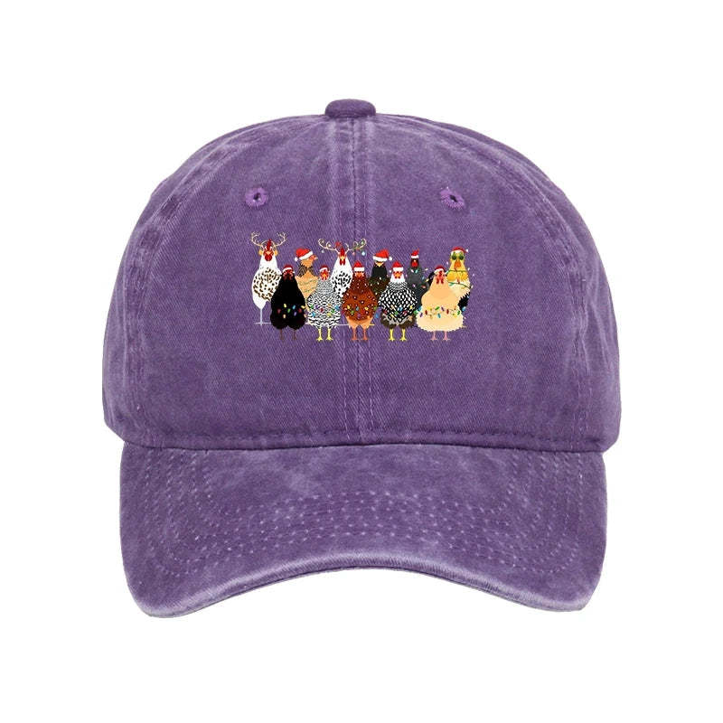 Tokyo-Tiger A Flock Of Christmas Chickens Washed Cap-tokyo-tiger