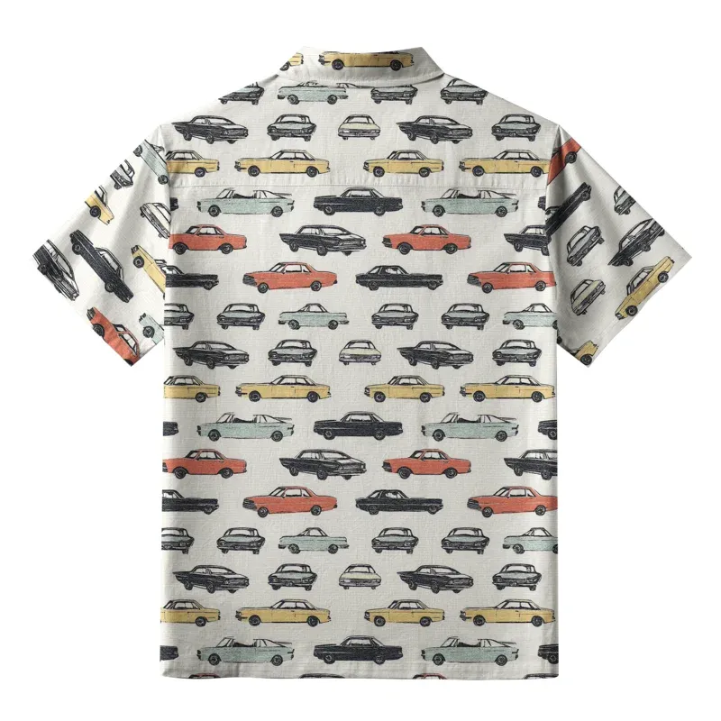 Tokyo-Tiger Japanese Classic Car Button-up Shirt