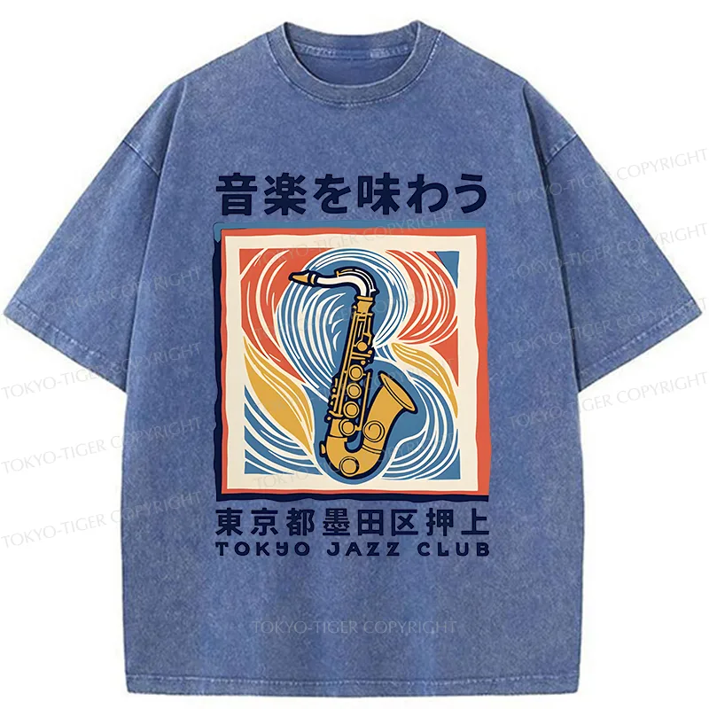 Tokyo-Tiger Tokyo Music Washed T-Shirt
