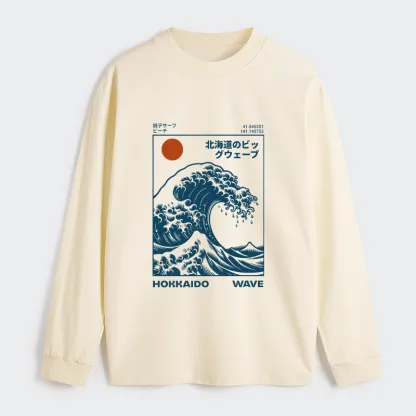 Tokyo-Tiger Hokkaido Wave Japan Classic Long Sleeve T-Shirt