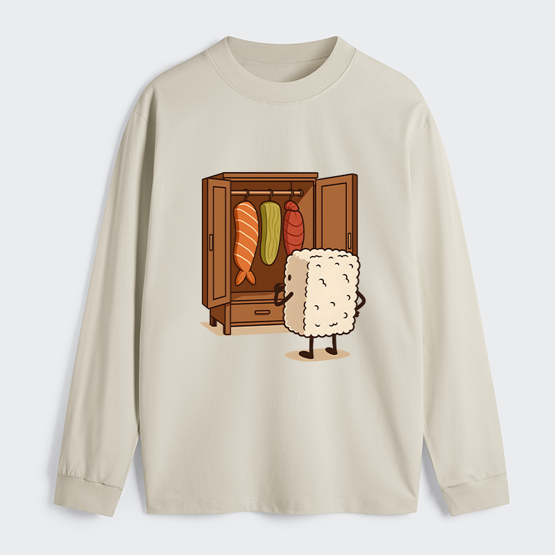 Tokyo-Tiger Sushi Pick Out Clothes Classic Long Sleeve T-Shirt