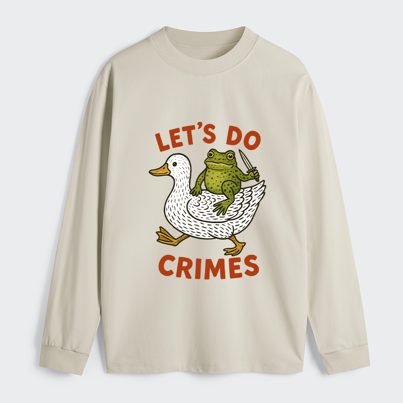 Tokyo-Tiger Frog Ready To Commit Crime Long Sleeve T-Shirt