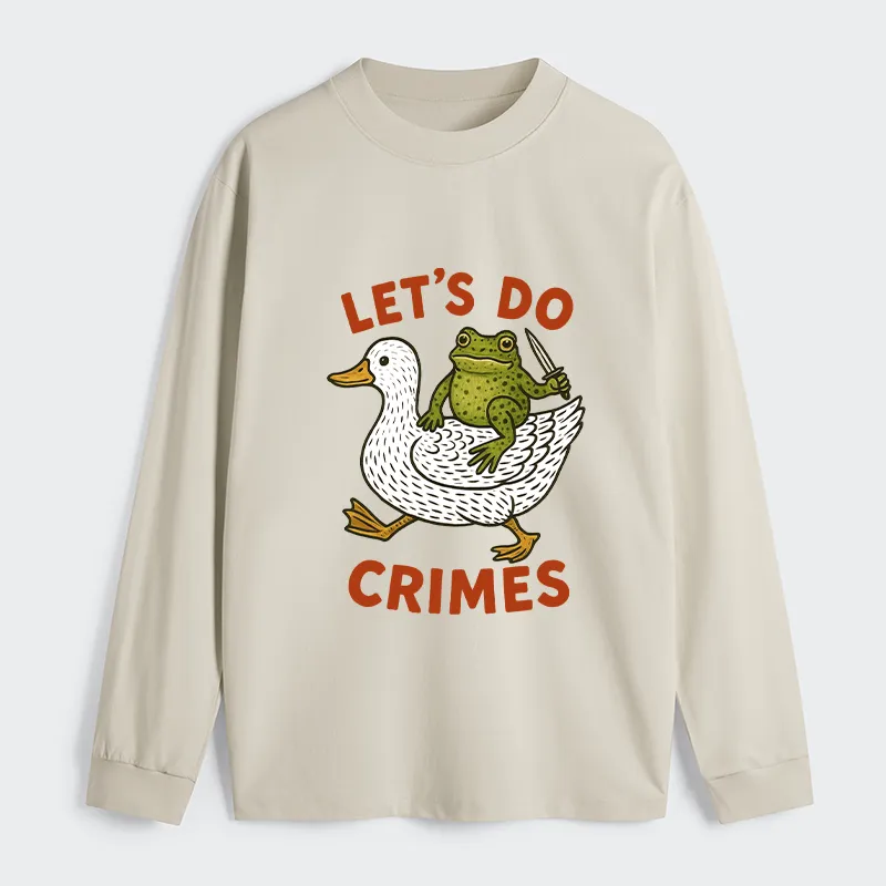 Tokyo-Tiger Frog Ready To Commit Crime Long Sleeve T-Shirt