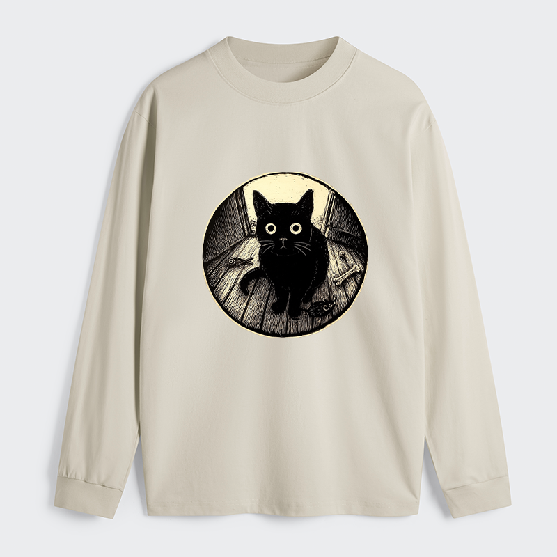 Tokyo-Tiger Waiting Black Cat Classic Long Sleeve T-Shirt