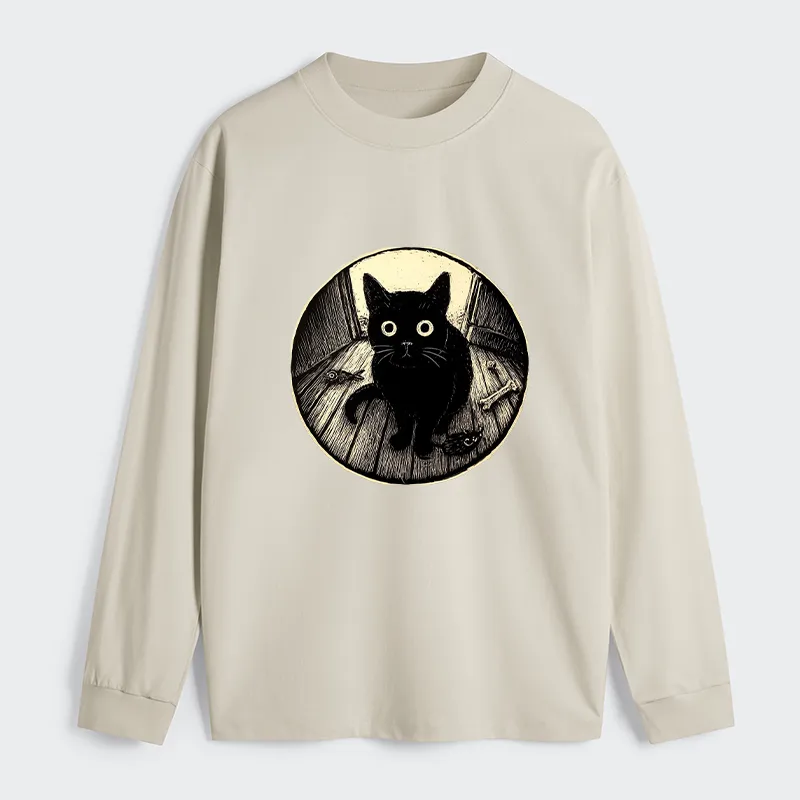 Tokyo-Tiger Waiting Black Cat Classic Long Sleeve T-Shirt