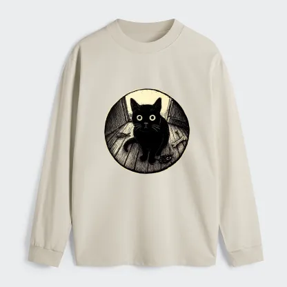 Tokyo-Tiger Waiting Black Cat Classic Long Sleeve T-Shirt