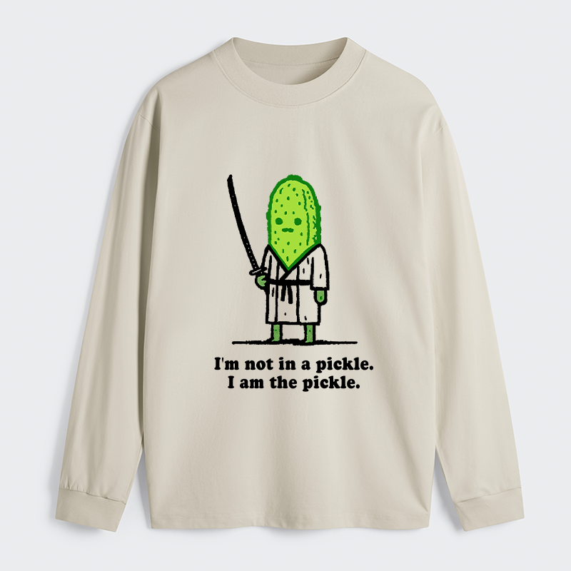 Tokyo-Tiger Funny Cucumber Samurai Classic Long Sleeve T-Shirt