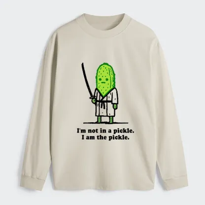 Tokyo-Tiger Funny Cucumber Samurai Classic Long Sleeve T-Shirt