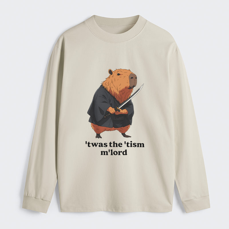 Tokyo-Tiger Focused Samurai Capybara Classic Long Sleeve T-Shirt