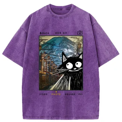 Tokyo-Tiger My Travel Diary-Tokyo Streets Washed T-Shirt