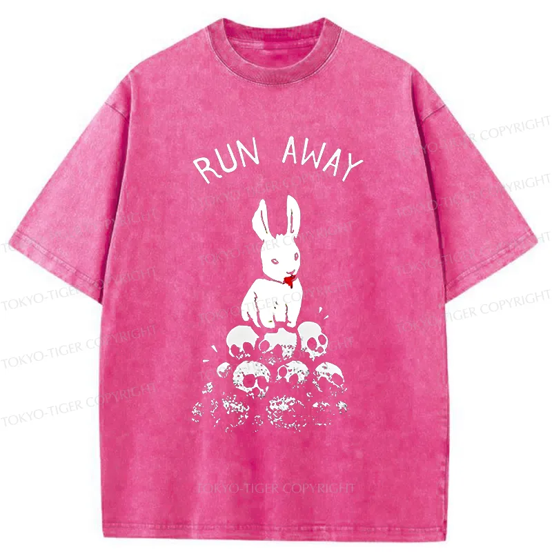 Tokyo-Tiger Man-eating Rabbit Washed T-Shirt
