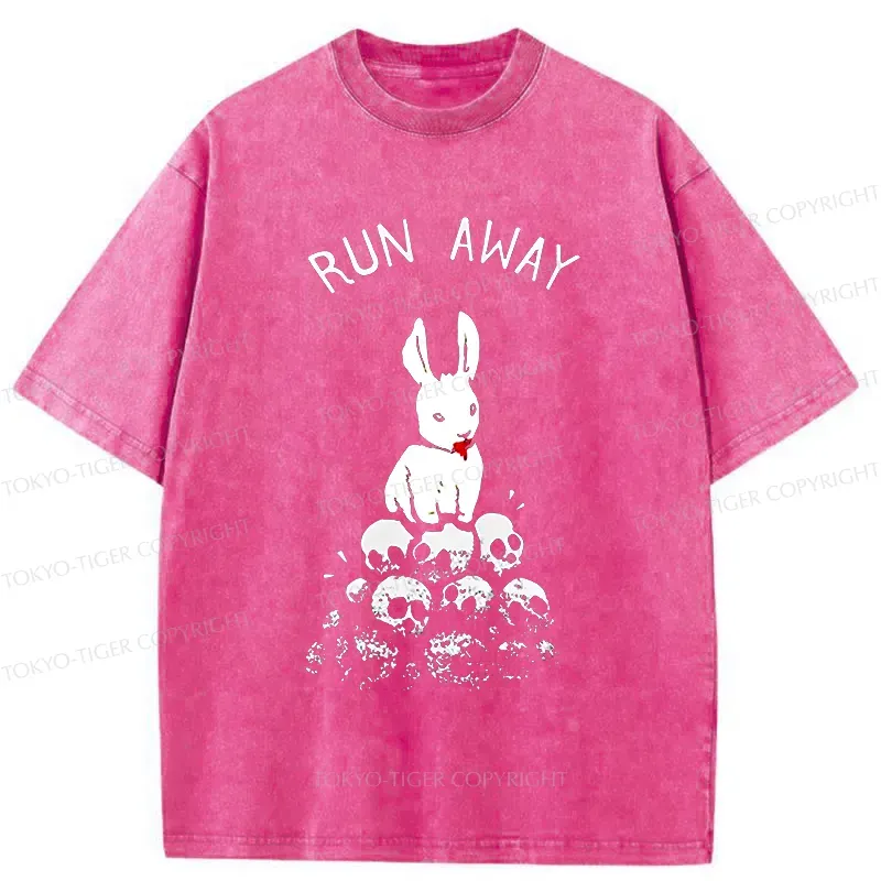 Tokyo-Tiger Man-eating Rabbit Washed T-Shirt