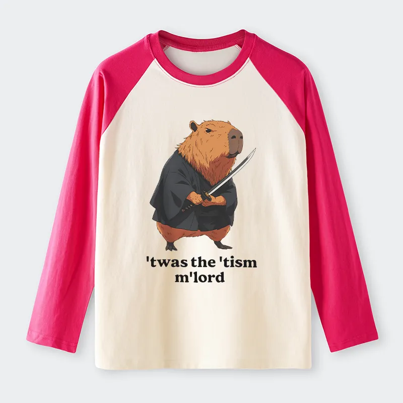 Tokyo-Tiger Focused Samurai Capybara long sleeve T-shirt