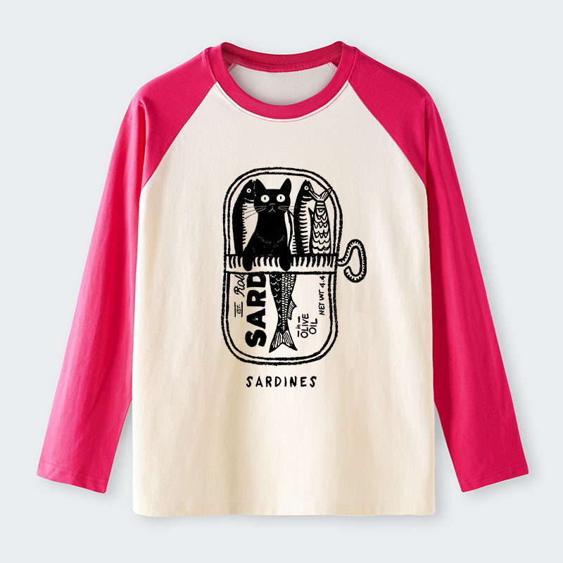 Tokyo-Tiger Cat Hiding In A Sardine Can long sleeve T-shirt