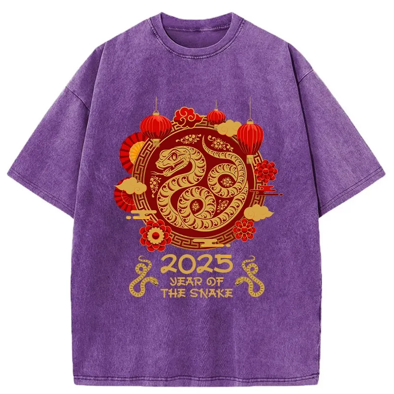 Tokyo-Tiger Year Of The Snake Washed T-Shirt