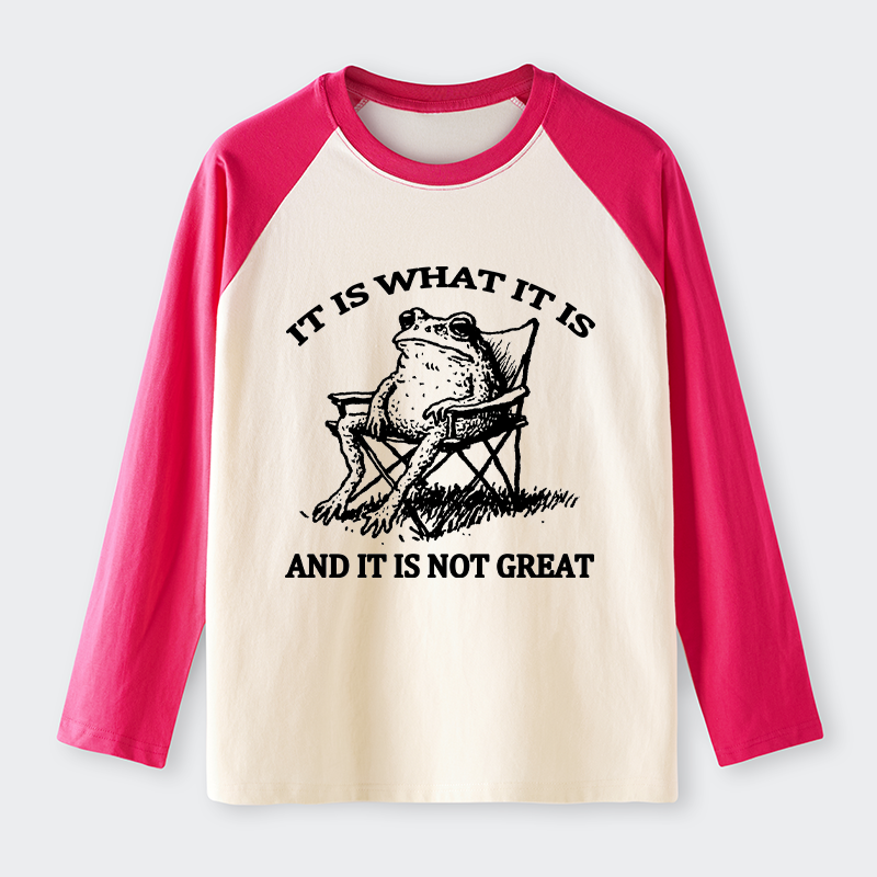 Tokyo-Tiger Resting Frog Funny Raglan Long Sleeve T-shirt