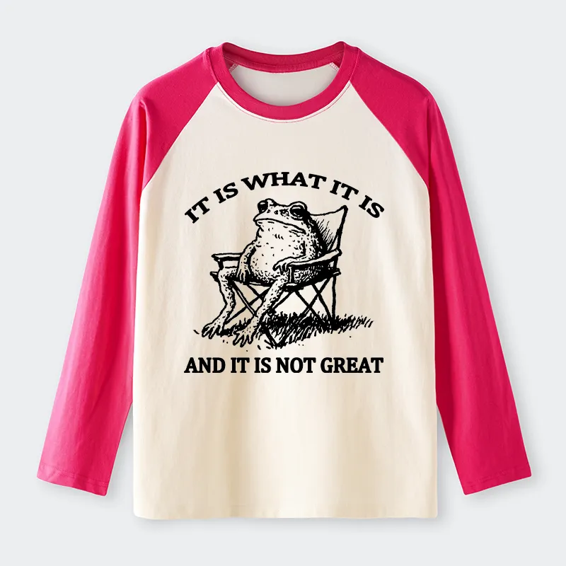 Tokyo-Tiger Resting Frog Funny Raglan Long Sleeve T-shirt