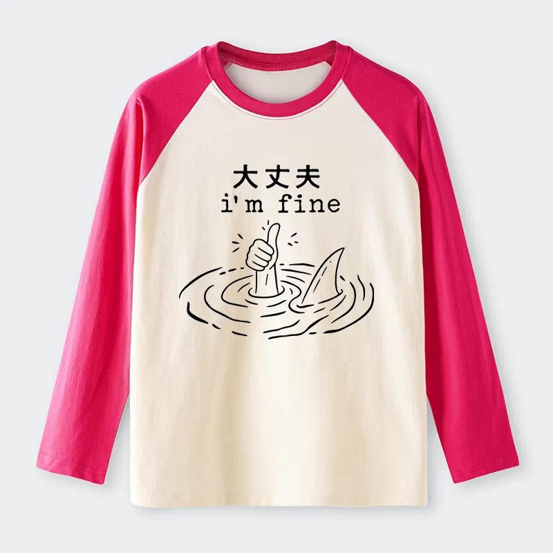 Tokyo-Tiger People In Danger Raglan Long Sleeve T-shirt