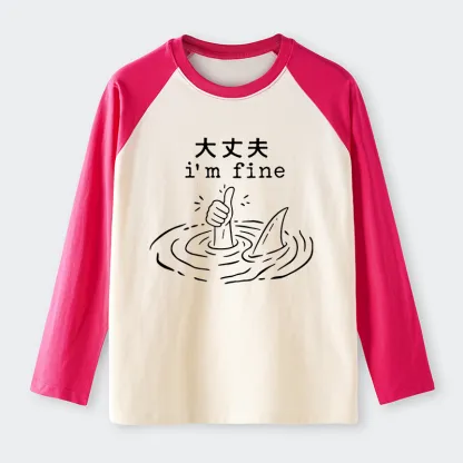 Tokyo-Tiger People In Danger Raglan Long Sleeve T-shirt