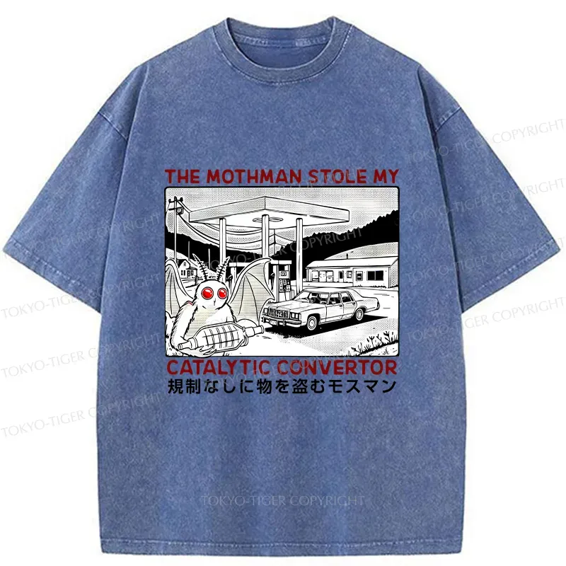Tokyo-Tiger Mothman Is Stealing Washed T-Shirt