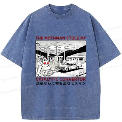 Tokyo-Tiger Mothman Is Stealing Washed T-Shirt