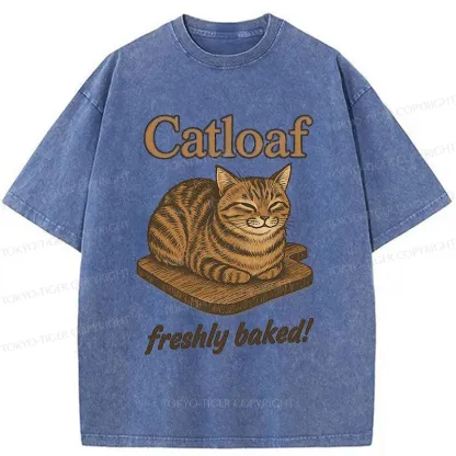 Tokyo-Tiger Japan Catloaf Washed T-Shirt