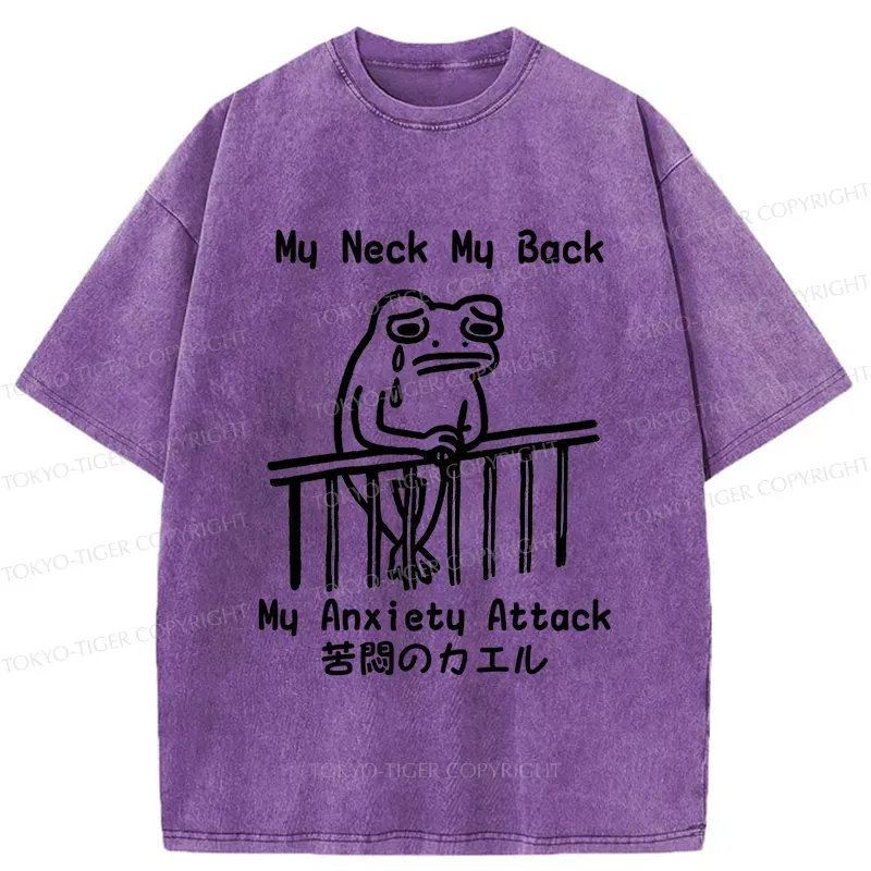 Tokyo-Tiger Melancholy Frog Washed T-Shirt