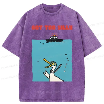 Tokyo-Tiger Diving Goose Washed T-Shirt