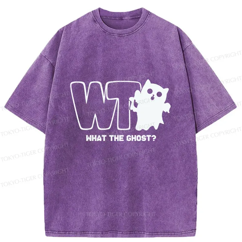 Tokyo-Tiger What The Ghost? Washed T-Shirt