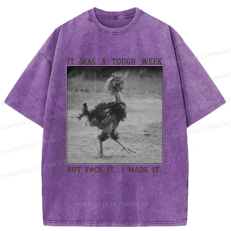 Tokyo-Tiger Successful Chicken Washed T-Shirt