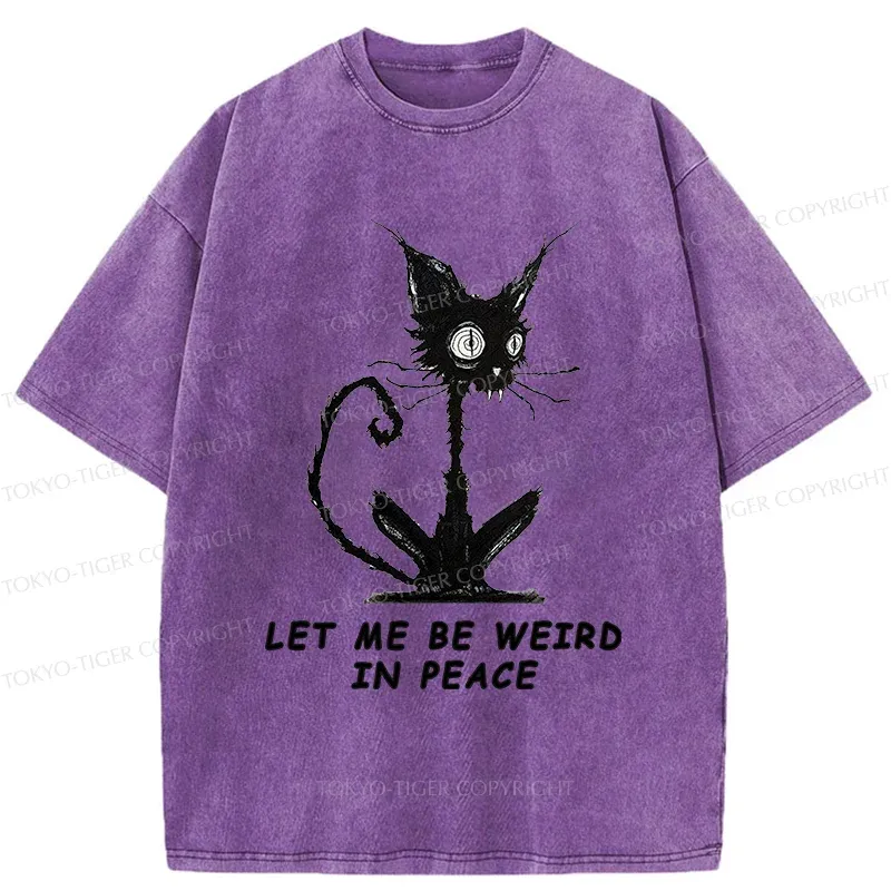 Tokyo-Tiger Cat Gradually Became Strange Washed T-Shirt