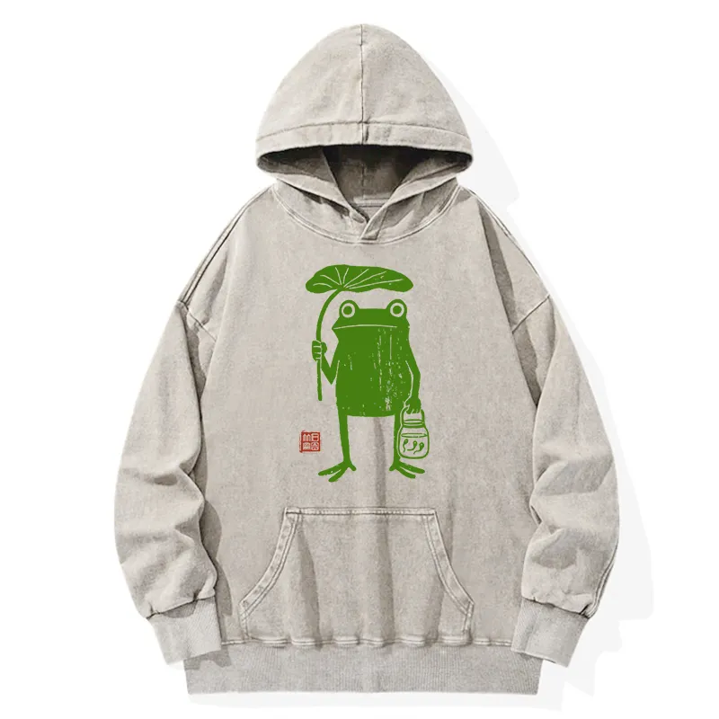 Tokyo-Tiger Frogs Taking Shelter From Washed Hoodie