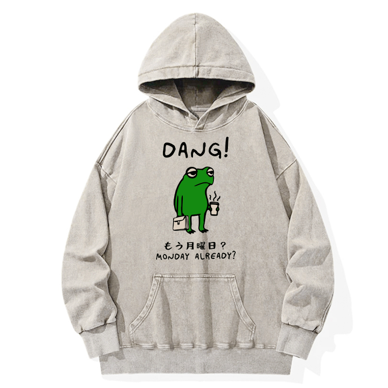Tokyo-Tiger Is It Already Monday Washed Hoodie Sale