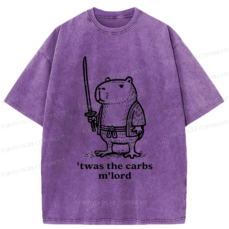 Tokyo-Tiger Obese Capybara Washed T-Shirt