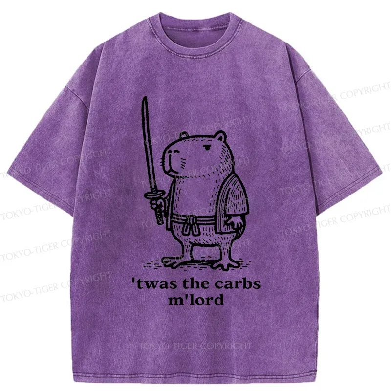 Tokyo-Tiger Obese Capybara Washed T-Shirt Sale