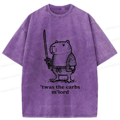 Tokyo-Tiger Obese Capybara Washed T-Shirt