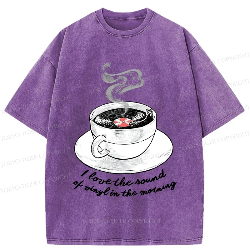 Tokyo-Tiger Coffee Records Washed T-Shirt