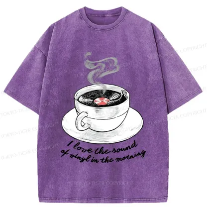 Tokyo-Tiger Coffee Records Washed T-Shirt