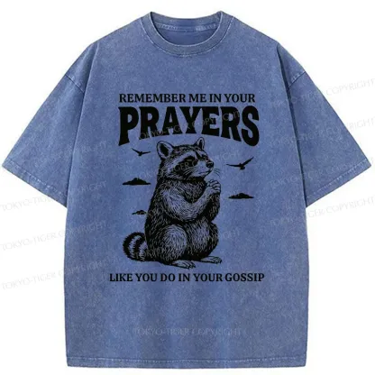 Tokyo-Tiger Raccoon Prayer Washed T-Shirt