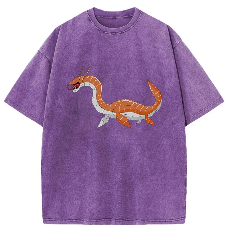 Tokyo-Tiger Sushi Monster Washed T-Shirt