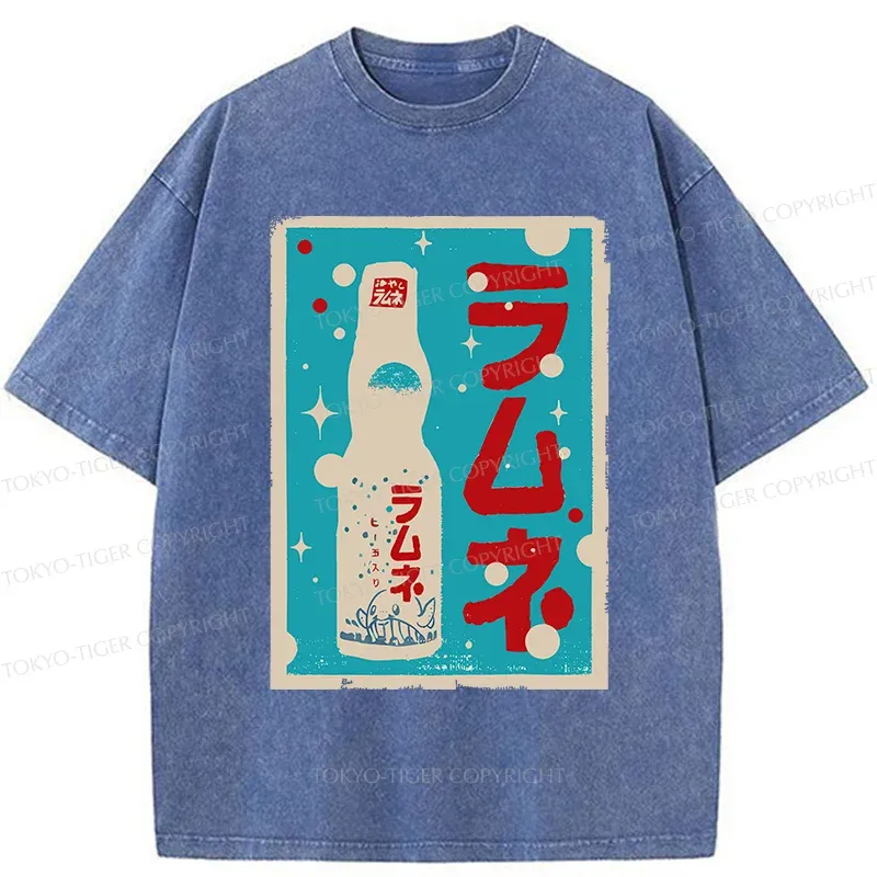 Tokyo-Tiger Retro Soda Washed T-Shirt