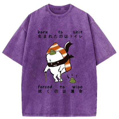 Tokyo-Tiger Sushi Forced To Wipe Washed T-Shirt