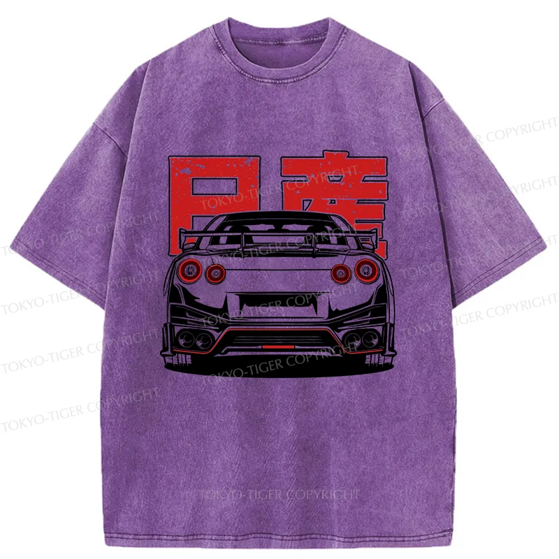 Tokyo-Tiger Japanese Classic Racing Washed T-Shirt